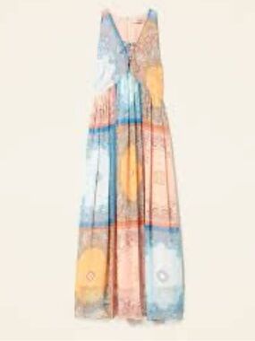 TWINSET Milano Long Dress with patchwork size 42eur 10US NEW